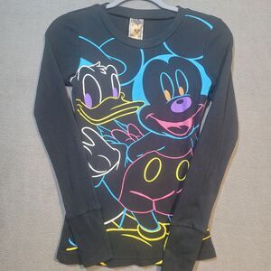 Disney Couture Ribbed Long Sleeve‎ Tee Woman's Small